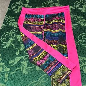 Zumba Fitness Pink Multicolor Leggings